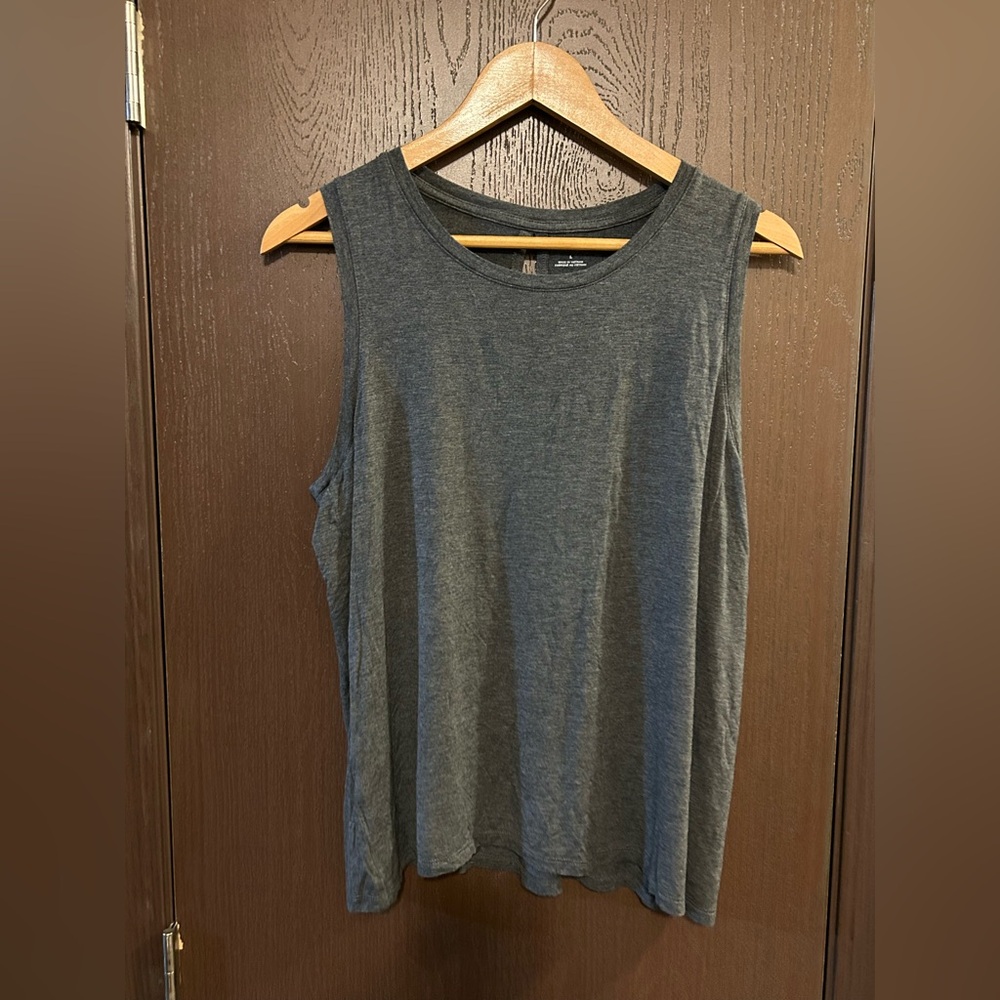 Halogen Nordstrom Gray Sleeveless Layering Tank Top L